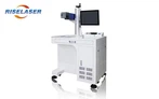 Màquina de marcatge làser de fibra de 30W per a placa de nom d'etiqueta de gos